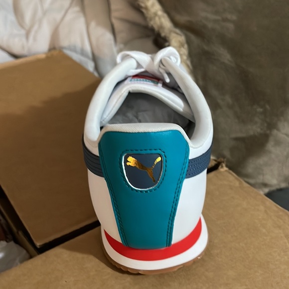 Roma Basic + puma white-evening sky-gum puma blanc-evening sky-gum. - Picture 2 of 4